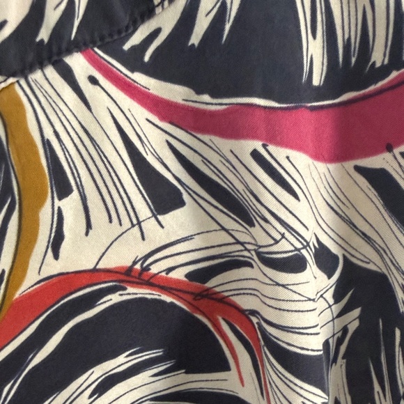 Eloise Silk Feather Print Robe - Picture 6 of 6